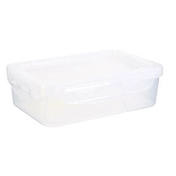 Lunch box z elastyczną pokrywą            transparentny