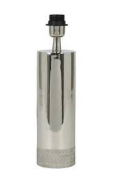 Baza lampy stołowej Savi Light&Living srebrna metalowa do salonu lub sypialni 33 cm