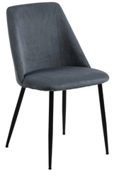 Krzesło Ines szare sztruks OUTLET
