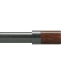 Karnisz Blok 183-365cm czarny mat