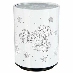 Lampka nocna LED projektor Chmury Atmosphera biała do pokoju dziecka nowoczesna na baterie