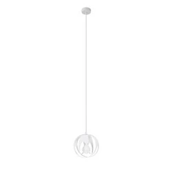 Lampa wisząca kula biała Tulos Sollux nowoczesna do salonu kuchni jadalni nad stół
