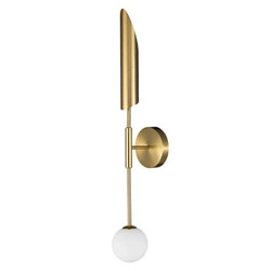 Nowoczesny kinkiet ścienny MIKA-1 Step into Design biało złoty 70 cm do salonu
