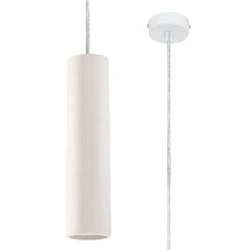 Lampa wisząca ceramiczna NANCY biała nowoczesna do salonu i nad wyspę kuchenną