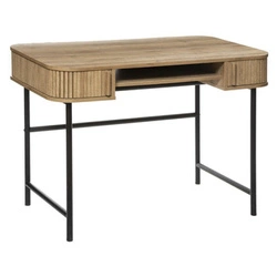 Biurko Colva industrialne do pracy z szufladami i szafkami, metalowa podstawa, personalizacja