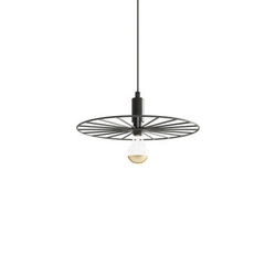 Lampa wisząca Sirkel 30 czarna nowoczesna metalowa do salonu jadalni lub nad wyspę