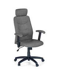 Fotel biurowy ergonomiczny Tilson szary nowoczesny z regulacją i zagłówkiem do biura