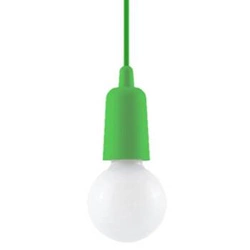 Lampa wisząca zielona DIEGO 1 nowoczesna regulowana do salonu sypialni kuchni jadalni