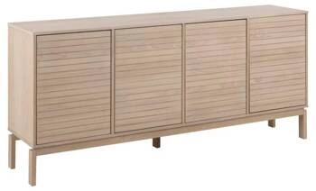 Komoda Linley 180 cm dąb bielony na nóżkach, nowoczesna komoda do salonu Actona