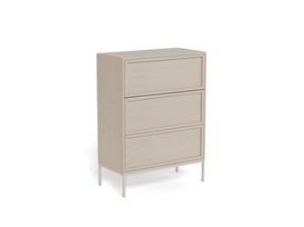 Komoda Palmdale szara nowoczesna z szufladami 80 cm do salonu