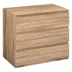 Komoda Dolo z 3 szufladami na nóżkach, nowoczesna komoda do salonu i sypialni, naturalna 73 cm