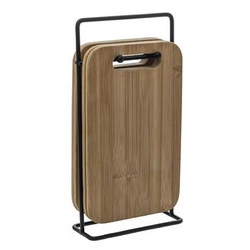 Zestaw 4 bambusowych desek do krojenia ze stojakiem 5five simply smart do kuchni