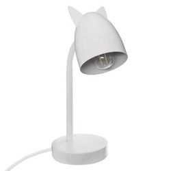 Lampka nocna LED Ears biała metalowa do pokoju dziecka regulowana nowoczesna Atmosphera