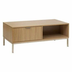 Stolik kawowy Tasso prostokątny z szufladami nowoczesny drewniany do salonu 100x50 cm