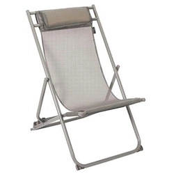 Leżak Canard składany beżowy ciemny