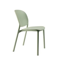 Krzesło ogrodowe z tworzywa sztucznego Hug SCAB Design zielone sztaplowane łatwe czyszczenie