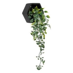 Sztuczna winorośl Atmosphera w czarnej donicy, dekoracyjna sztuczna roślina do salonu