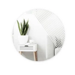 Lustro okrągłe Ridge Umbra 61 cm nowoczesne dekoracyjne na ścianę do salonu