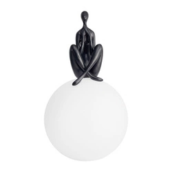 Lampa stołowa WOMAN-3 czarna nowoczesna do salonu i sypialni Step into Design 35 cm