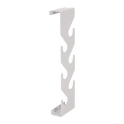 Nowoczesny biały wieszak ścienny do przedpokoju Cani Intesi metalowy na ubrania 6 haczyków