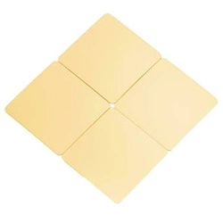 Intesi Kwadrat złote lustrzane dekoracje ścienne z akrylu ozdoby na ścianę do salonu 12 sztuk