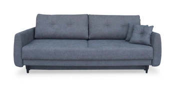 Sofa rozkładana z funkcją spania Forn Intesi grafitowa do salonu nowoczesna z pojemnikiem
