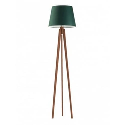 Lampa podłogowa CURACAO abażur zieleń bu telkowa stelaż mahoniowy OUTLET