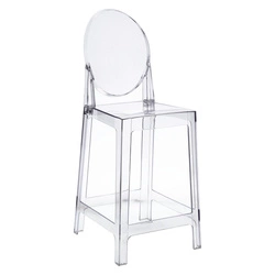 Stołek barowy Viki transparentny OUTLET