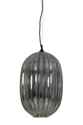 Lampa wisząca Jenny szklana dymiona do salonu 32 cm nowoczesna glamour Light&Living