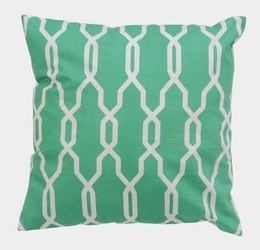 Poduszka Mint Pattern 40x40cm biały/zielony
