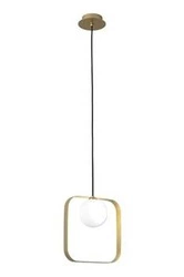 Lampa wisząca kula Tula nowoczesna złota do salonu i jadalni Ledea 140 cm