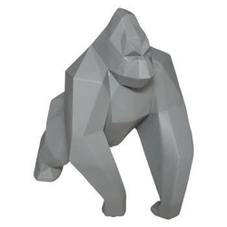 Figurka dekoracyjna Origami Gorilla Atmosphera szara nowoczesna do salonu lub na prezent