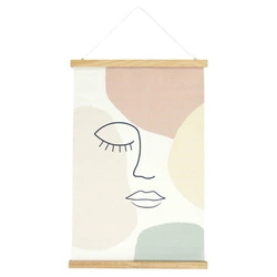 Dekoracja ścienna Kakemono Arty pastelowe nowoczesna ozdoba na ścianę do salonu 60x40 cm