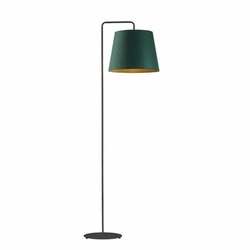 Lampa podłogowa RIJAD GREEN nowoczesna z welwetowym abażurem do salonu glamour Lysne 156 cm