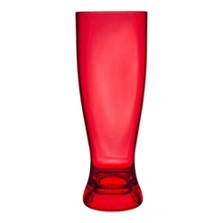 Szklanka do piwa Intesi Sky 720 ml czerwona z polistyrenu na piknik do zmywarki