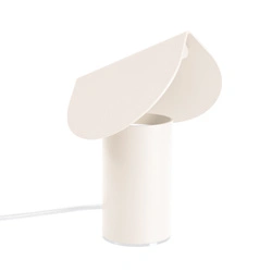 Lampa biurkowa LED BISCUIT beżowa nowoczesna na biurko do salonu