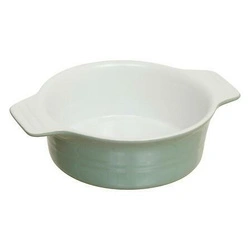 Intesi naczynie ceramiczne okrągłe do zapiekania zielone małe do zapiekanek