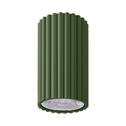 Plafon sufitowy LED IVAR zielony oliwkowy nowoczesny do salonu