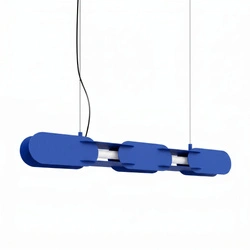 Lampa wisząca LED CHAIN 91 ultramaryna do salonu nowoczesna