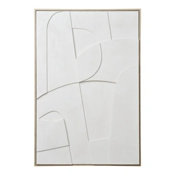 Obraz dekoracyjny Madeline No.2 biały 60x90 cm do salonu i sypialni