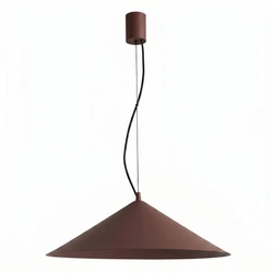 Lampa wisząca FINT LED brązowa regulowana do salonu nad stół