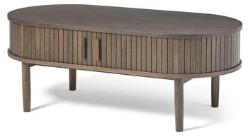 Stolik kawowy Meta owalny 60x120 dębowy espresso do salonu nowoczesny