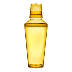 Shaker Sky żółty Intesi shaker do drinków 3-częściowy z sitkiem 500 ml