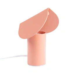 Lampa biurkowa LED BISCUIT nowoczesna brzoskwiniowa do salonu