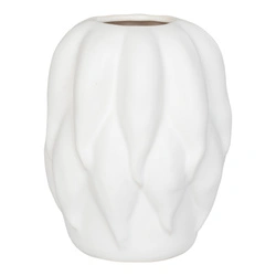 House Nordic biały wazon ceramiczny dekoracyjny 26 cm do salonu