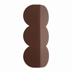 Kinkiet ścienny BISCUIT brązowy nowoczesny do salonu aluminium