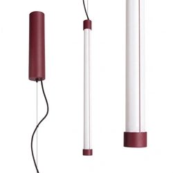 Lampa wisząca TRANG burgund LED regulowana nad wyspę do kuchni