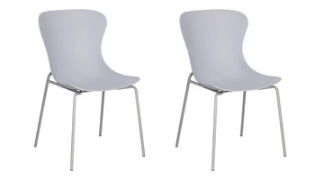 Zestaw 2 krzeseł Diapo szare