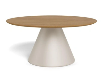 Actona Soli stolik kawowy okrągły 85 cm dąb kaszmir nowoczesny do salonu