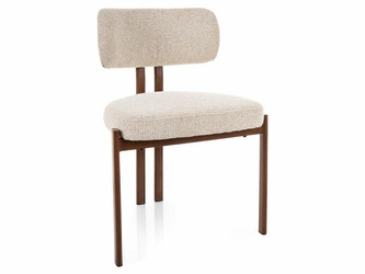 Krzesło tapicerowane Montico beżowe nowoczesne do jadalni i salonu